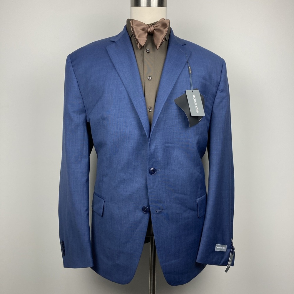 Michael Kors 48R Men's Classic-Fit Wool-Blend Stretch Solid‎ Suit Jacket